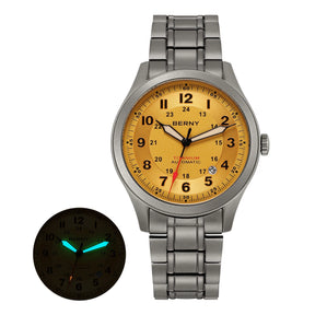 BERNY Men's Automatic Full Titanium Watch