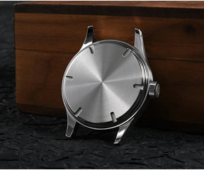 San Martin SN0108 38.5mm Vintage Pilot Watch – Automatic Military Style Men’s Watch with Sapphire Crystal & Leather Strap