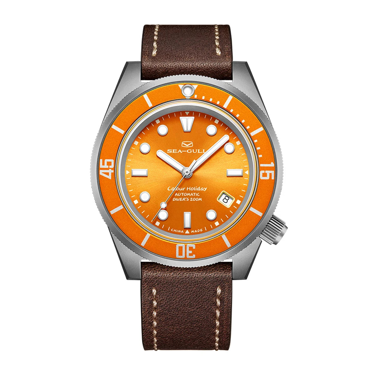 Seagull Men’s Automatic Mechanical Dive Watch – Titanium, Sapphire Glass
