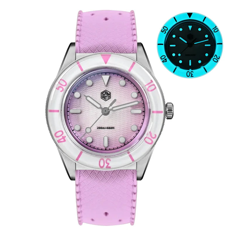 San Martin SN0151 Women’s Luxury Quartz Watch – Ronda 703, 200M Waterproof