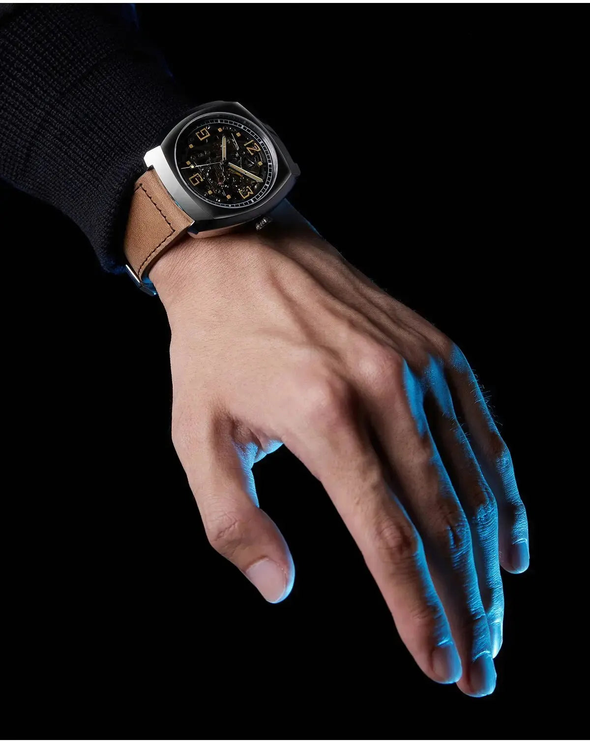 Sea-Gull Skeleton Automatic Watch for Men – Sapphire Crystal, 316L Stainless Steel