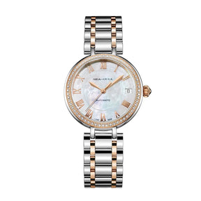 Seagull 417L Women’s Dress Watch – White Dial, Diamond Accent, Elegant Luxury Wristwatch