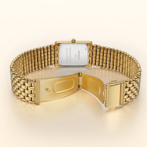BERNY Women's Gold Watch Stainless Steel Quartz