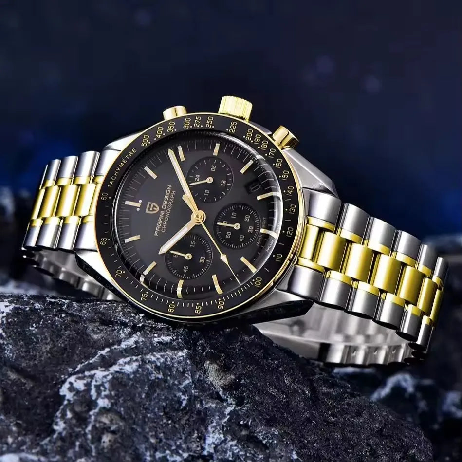 Pagani Design VK63 Moonphase Chronograph Watch – Sapphire, Luminous