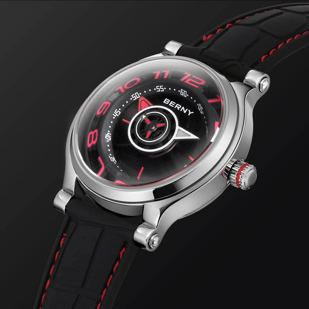 BERNY Miyota 8215 Automatic Men’s Watch – Sapphire, Super Luminous