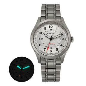 BERNY Men's Automatic Full Titanium Watch