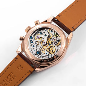 Sugess S465 Men’s Chronograph Watch 38mm – Mechanical, Gooseneck Movement, Sapphire Crystal, Roulette Dial