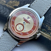Pierre Paulin Jumping Hour Men's Automatic Watch 38mm – ST17 Salmon Dial Vintage Date