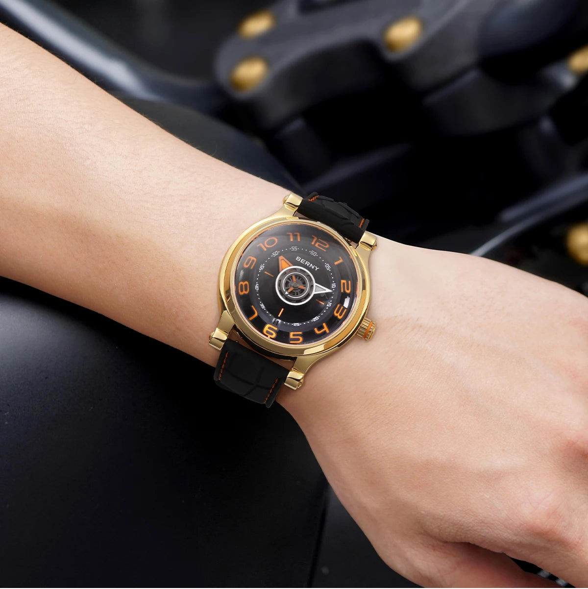 BERNY Miyota 8215 Automatic Men’s Watch – Sapphire, Super Luminous