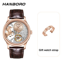 HANBORO Leading Series Men’s Automatic Mechanical Watch – Hollow Flywheel Luxury Fashion Watch 5002