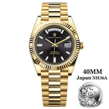 Pagani Design DD40 Men's Automatic Watch – NH36A Gold White Day-Date 2026