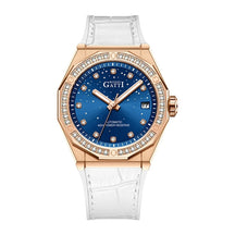 BONEST GATTI Women’s Automatic Watch – Luxury Mechanical, Sapphire Crystal, Leather Strap, Crystal Bezel