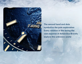 Seagull Men’s Luxury Automatic Watch – Antarctica Expedition, Sapphire, Luminous