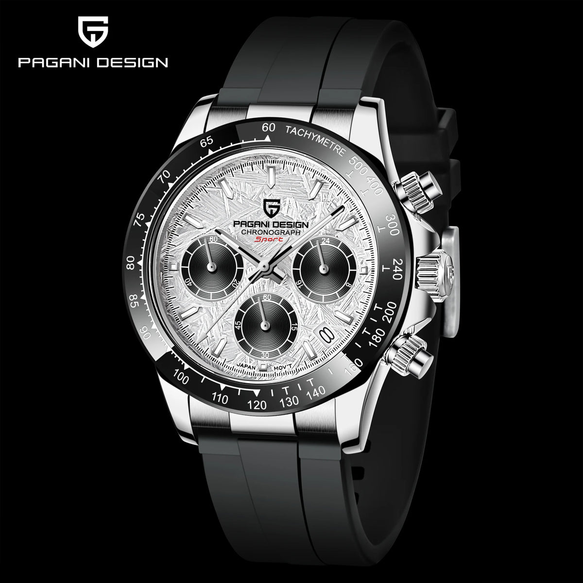 2026 Pagani Design PD-1664 Luxury Chronograph Watch - Japanese VK63 Quartz, Luminous Sapphire Edition