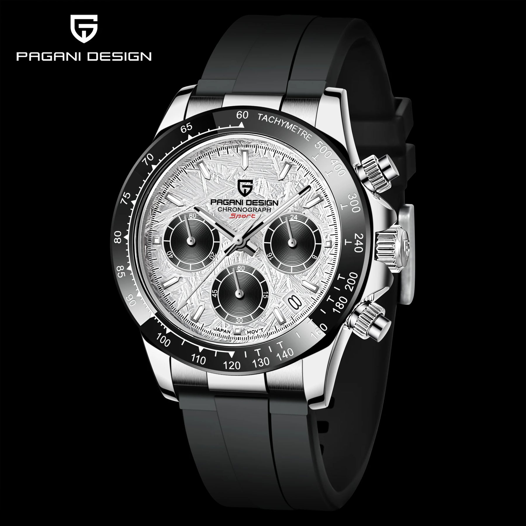 2026 Pagani Design PD-1664 Luxury Chronograph Watch - Japanese VK63 Quartz, Luminous Sapphire Edition