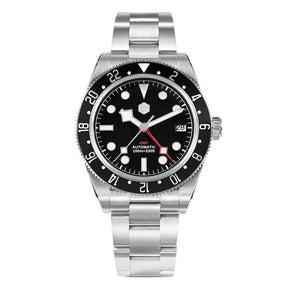 San Martin SN0109 GMT Automatic Watch – 39mm Sapphire Crystal, NH34 GMT Men's Luxury Watch