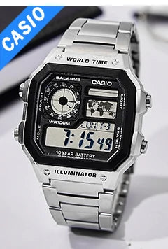 Casio Men's Sports Watch – Digital LED, Quartz, Waterproof Military Style