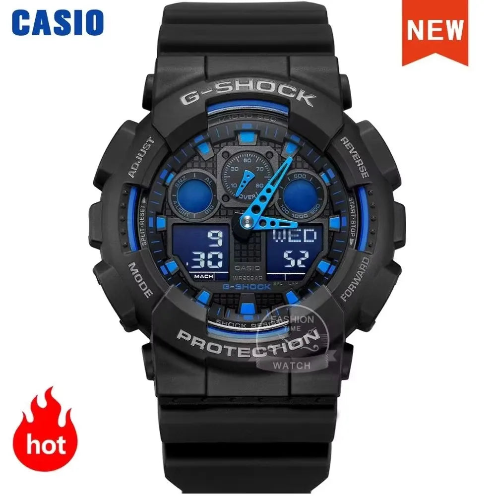 Casio G-Shock Men's Luxury Military Chronograph Watch – LED Digital Sport Waterproof Quartz