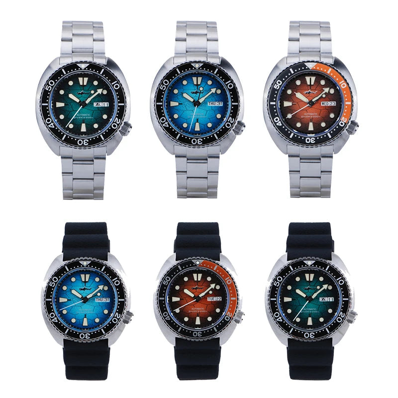 Heimdallr Men's Automatic Dive Watch 44mm – NH35A Sapphire 200M Water Resistant Luminous
