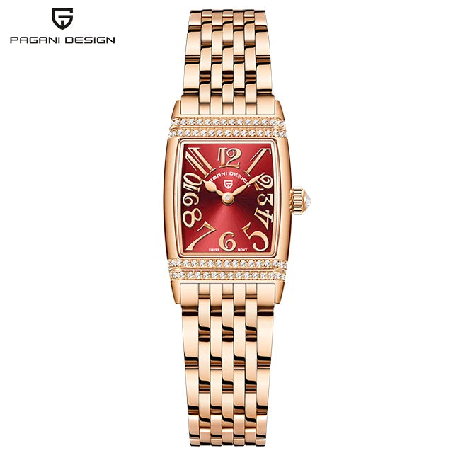 PAGANI DESIGN Women’s Quartz Watch 22mm – Sapphire Crystal, Stainless Steel, 50m Water Resistant