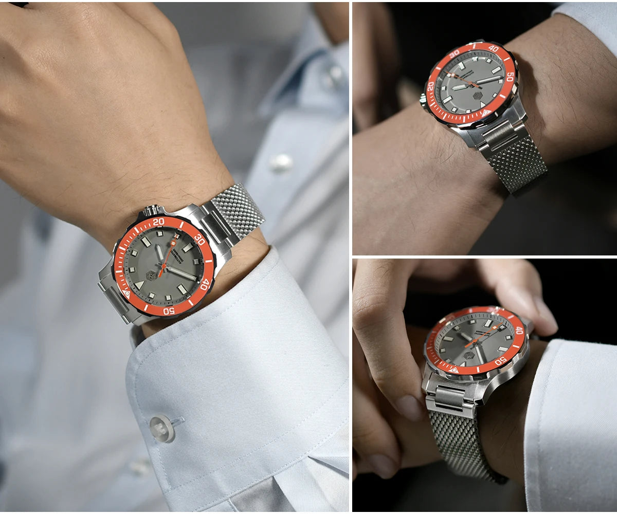 San Martin NH35 Automatic Diver Watch – 39.5mm, 200M Waterproof, Luminous