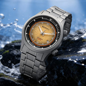 BERNY Men's Automatic Titanium Diver Watch – 20ATM Waterproof Sapphire Luminous