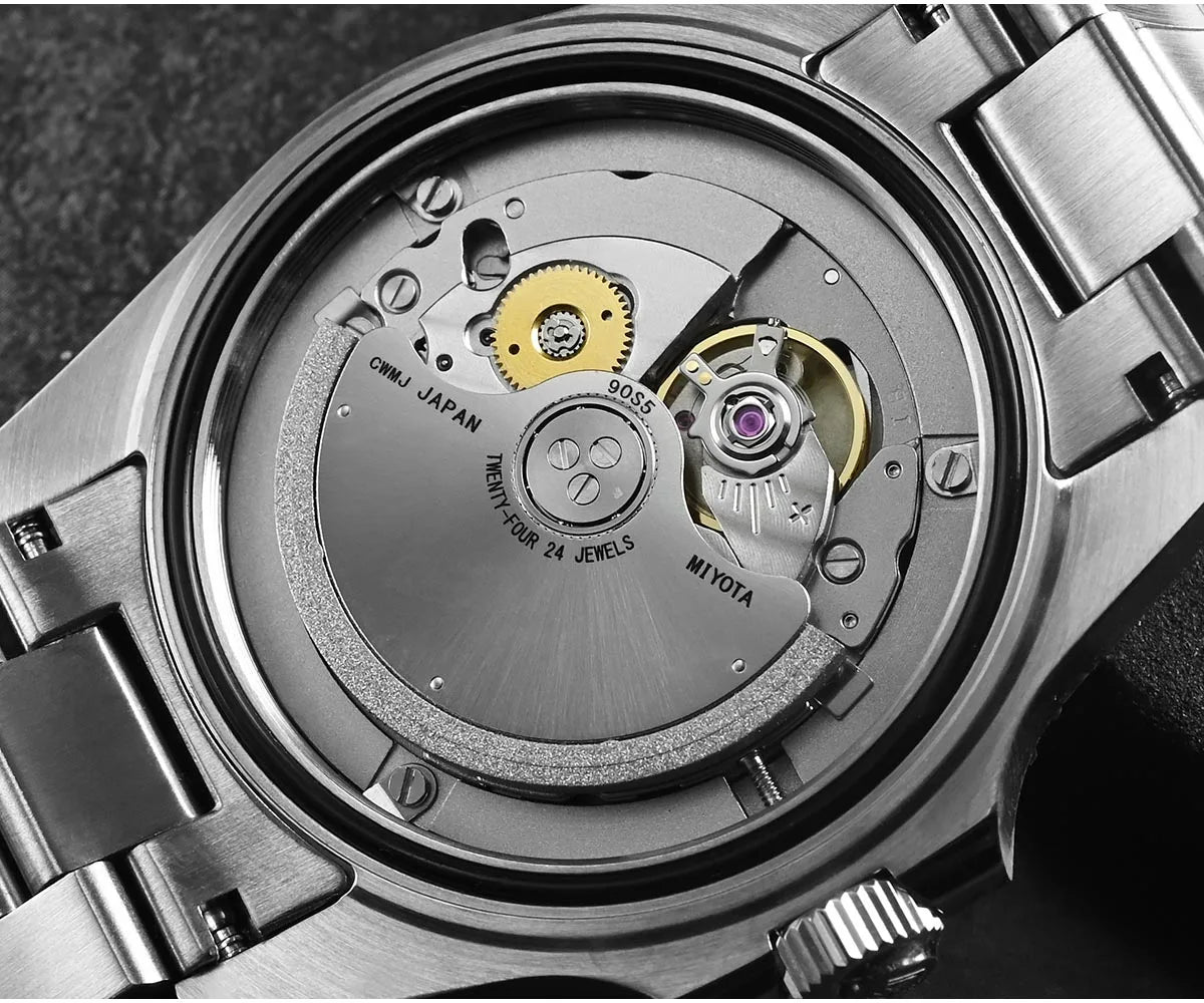San Martin SN0126 Men’s Dive Watch 38mm – Miyota 90S5 Automatic, Wave Dial, 200m Water Resistant
