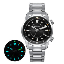 BERNY Men's Automatic Diver Watch – 200M Waterproof, Miyota 8215, Sapphire