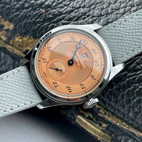 Pierre Paulin Jumping Hour Men's Automatic Watch 38mm – ST17 Salmon Dial Vintage Date