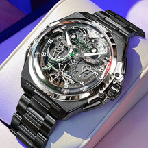 OUPINKE 3266 Men’s Automatic Skeleton Watch – Luxury Mechanical