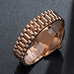 Sugess Men’s Automatic Watch 36mm – SL3034 Movement, Rose Gold, Sapphire Crystal, Date Display