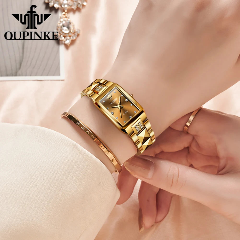 OUPINKE 3246 Women's Automatic Watch – Sapphire Tungsten Steel 50M Waterproof