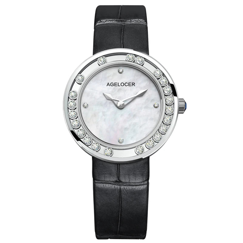 AGELOCER Baikal Diamond Women’s Watch – Luxury Quartz Wristwatch