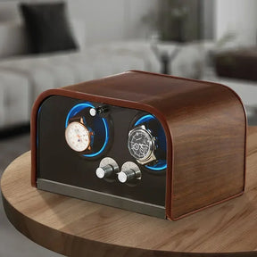 Luxury Wooden Automatic Watch Winder Box – Silent Mechanical Watch Display Organizer & Storage Case