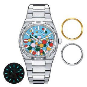 BERNY PT5000 Automatic Men’s Watch – Sapphire, 5ATM, Stainless Steel