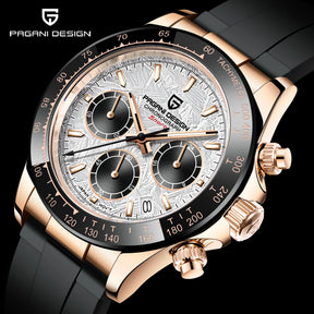 2026 Pagani Design PD-1664 Luxury Chronograph Watch - Japanese VK63 Quartz, Luminous Sapphire Edition