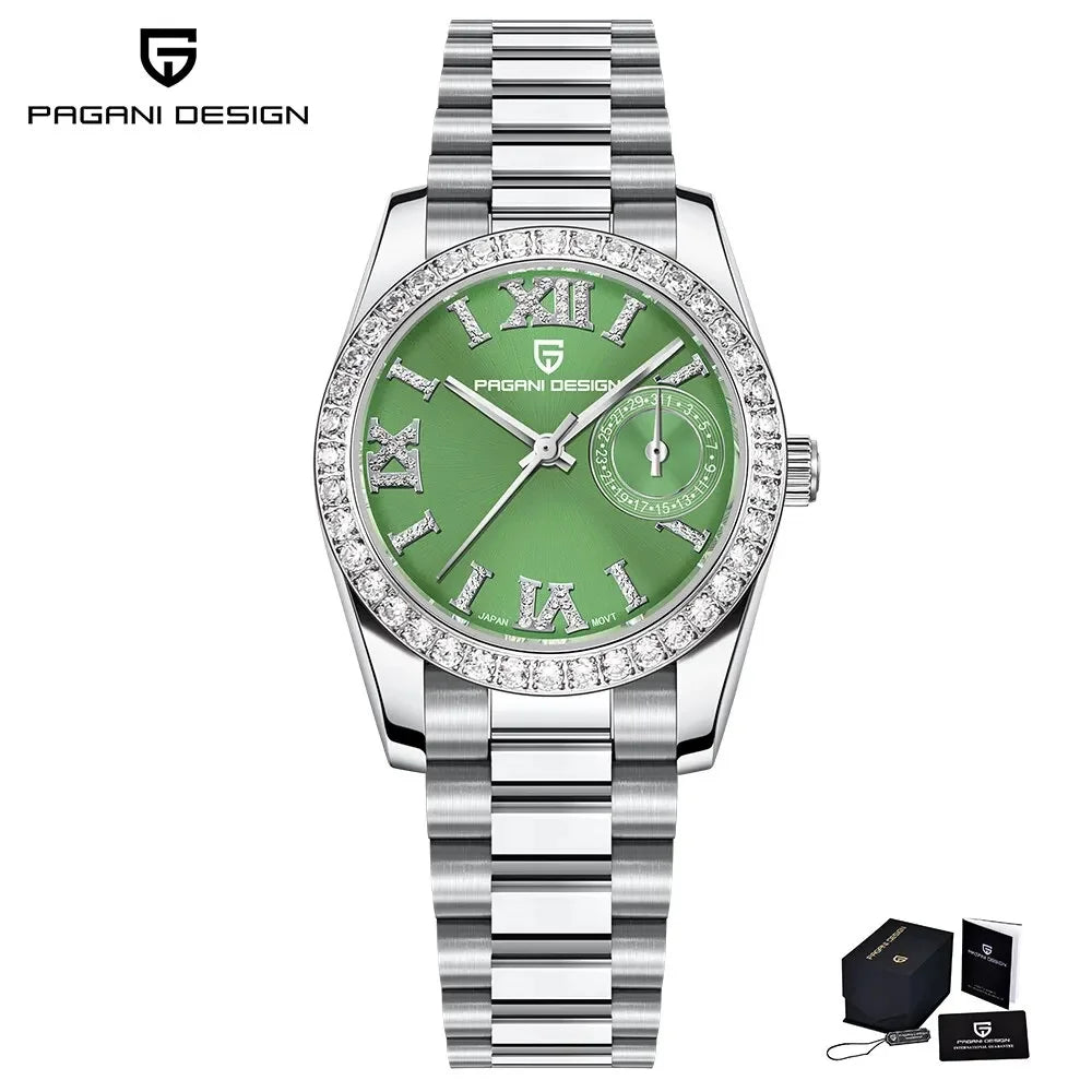 PAGANI DESIGN 32MM Women’s Quartz Watch – Luxury Waterproof Sapphire Crystal Dress Watch