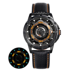 BERNY Automatic Skeleton Watch for Men – 3D Dial, Sapphire Crystal, 5ATM
