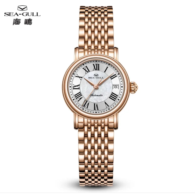 Seagull 1046L Women's Watch – Elegant Textured Dial Water Resistant Dress