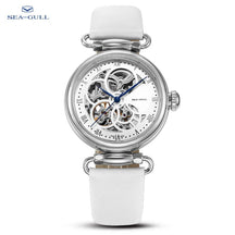 Seagull 6002L Women's Automatic Skeleton Watch – Leather Strap Waterproof