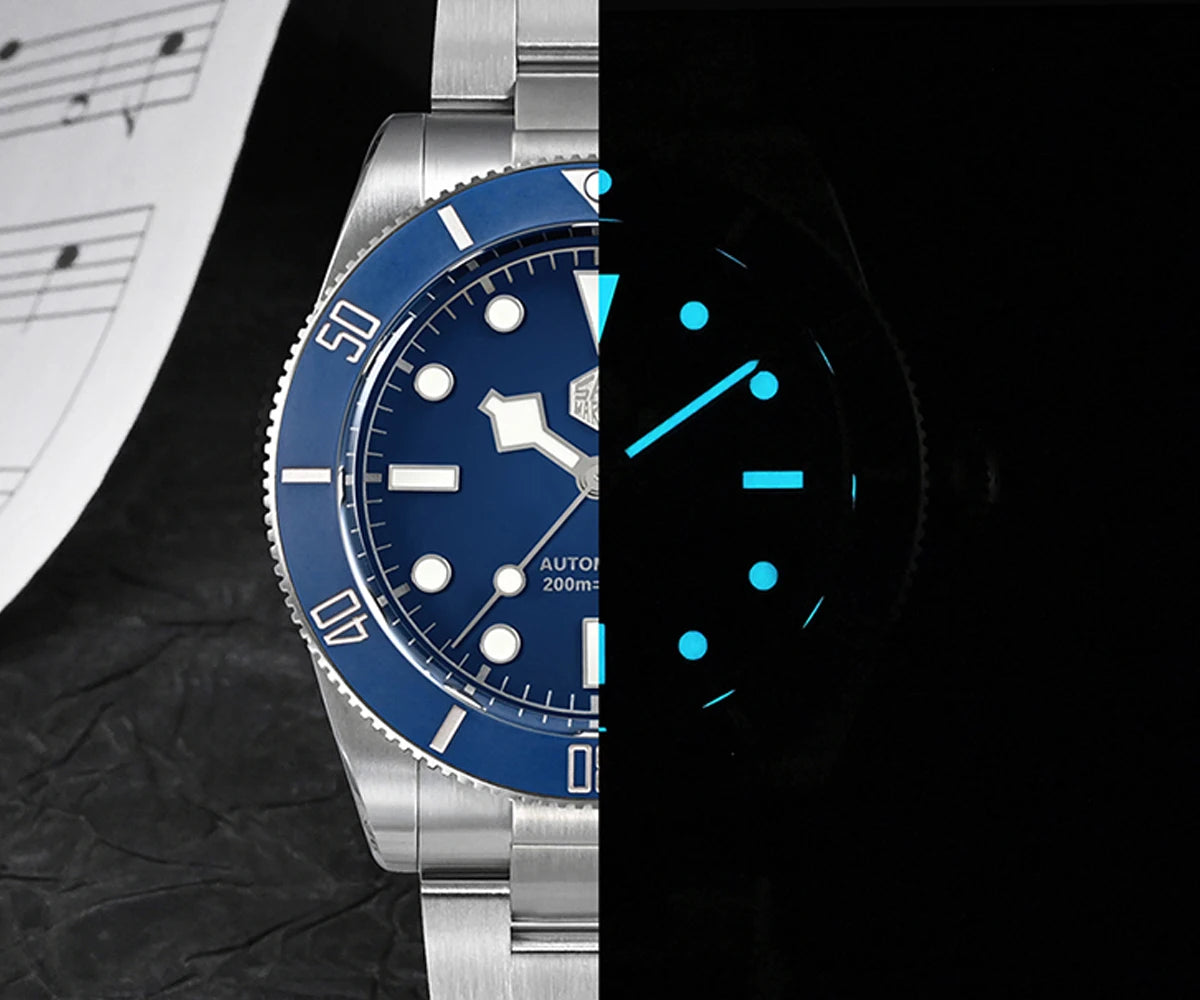 San Martin SN0138 37mm Vintage Diver Watch – ST2130 Automatic Men’s Watch with Sapphire Crystal & 200M Water Resistance