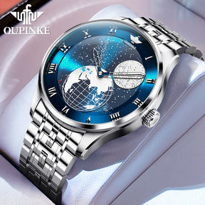 OUPINKE 3230 Automatic Mechanical Watch – Luxury Men’s Steel Watch
