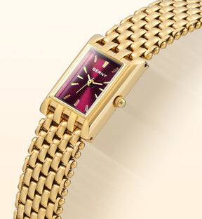 BERNY Women's Gold Watch Stainless Steel Quartz
