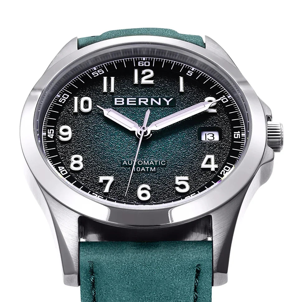 BERNY Men's Automatic Watch – ST2130 Sapphire 10ATM Waterproof Luminous