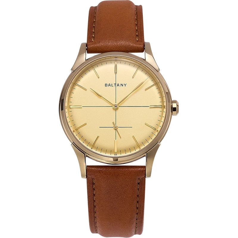 Baltany Men’s Mechanical Watch 38.5mm – Automatic & Manual Wind, ST1701/ST1700, Sapphire Glass, Small Seconds, 50m Waterproof