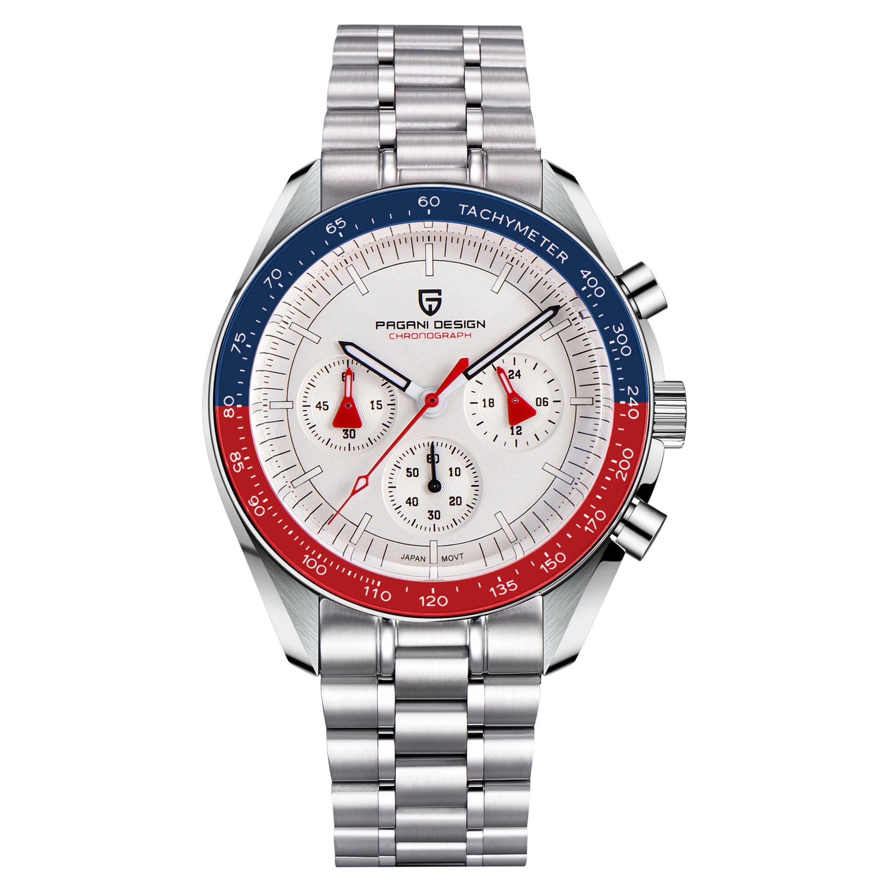 Pagani Design VK63 Moonphase Chronograph Watch – Sapphire, Luminous
