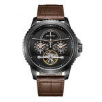 Seagull Flywheel Men’s Mechanical Watch – 44mm, Sapphire, Dual Time