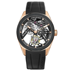 AGELOCER Men’s Tourbillon Watch – 80 Hour Power Reserve, Sapphire, 42mm