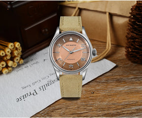 San Martin SN0033 Men's Automatic Pilot Watch 39.5mm – YN55 Sapphire 10Bar Vintage Style