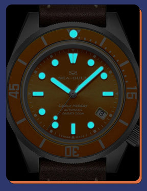 Seagull Men’s Automatic Mechanical Dive Watch – Titanium, Sapphire Glass